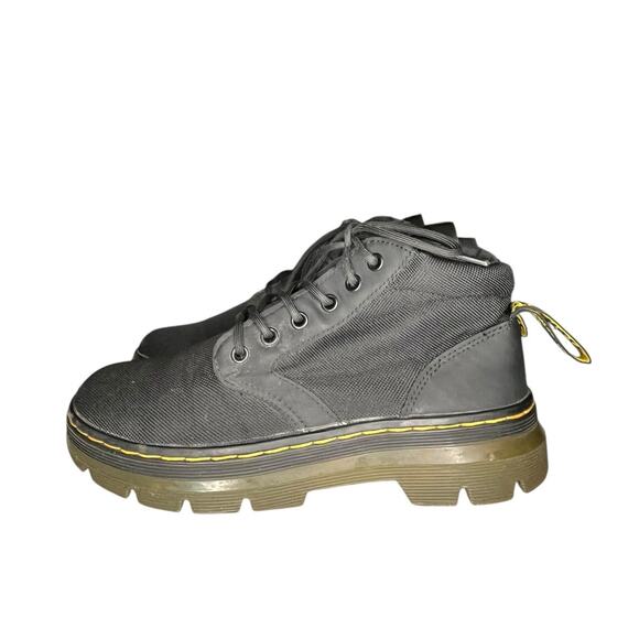 Womens Dr. Martens Bonny Canvas Round Toe Combat Boots Size 8 Black - Picture 1 of 6